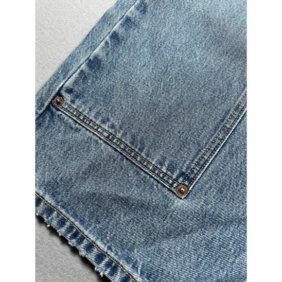 Re/Done Size 26 (32x26) The Shortie Jean Ankle Length Cargo Pocket Hacienda Blue - Picture 10 of 16